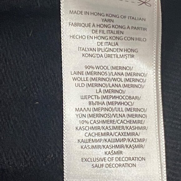 Polo Ralph Lauren Men's Merino Wool cashmere Quarter-Zip Sweater neutral XXL - Picture 5 of 9